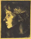 Jules Perahim, Melancolie, 1996, litografie