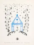Ștefan Câlția, Casa cu struguri, 2024, serigrafie