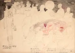 Ion Grigorescu, Săptămâna a XII-a. Vineri, 1994, acuarelă pe hârtie