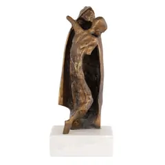 Fiul risipitor by Ion Iancuț, bronz, sold Apr 2025