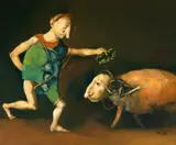Georges Mazilu, La consécration, 2025, acrilic pe pânză