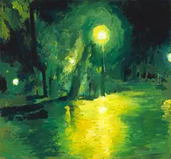 Dumitru Gorzo, Nocturnă, 2005, ulei pe pânză