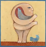 Samy Briss, L'Enchanteur d'Oiseaux, ulei pe lemn