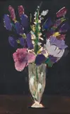 Pahar cu flori by Ion Alin Gheorghiu, anii '60, ulei pe pânză, sold Apr 2025