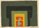 Vasile Dobrian, Triada, 1985, linogravură