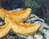 Vincentiu Grigorescu, Pepene galben, ulei pe carton