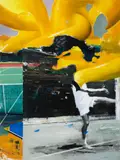 Pavel Grosu, Tennis Player, 2017, acrilic pe pânză