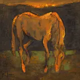 Rodica Lazăr, Înserare, 1997, ulei pe pânză