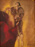 Petre Velicu, Toreadorul, 1987, ulei pe pânză