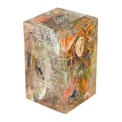 Experiența singurătății cerești printre oameni și în viață 3 by Paul Baraka Marat, 2013, rășină, sticlă, lut, sold Apr 2025