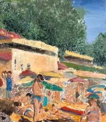 Flavia Lugigan, De la Eforie Nord, 2021, ulei pe pânză