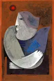 Samy Briss, L'oiseau bleue, guașă pe carton