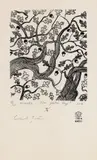Ștefan Câlția, Flori pentru rege, 2017, serigrafie