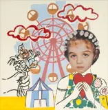Andra-Victoria Popescu, Inimă frântă, 2024, colaj, pastel și creioane colorate pe hârtie