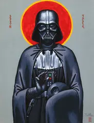 Ștefan Eșanu, New Idols, 2024, serigrafie