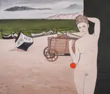 Vasilka Moneva, Fisherman's Girl, 2006, oil on fiberboard