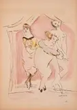 Jules Pascin, French bourgeoisie, watercolour and ink on paper