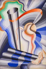 Nikolay Diulgheroff, Elevation (from The Sailor cycle), 1930, tempera on cardboard