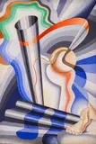 Nikolay Diulgheroff, Elevation (from The Sailor cycle), 1930, tempera on cardboard