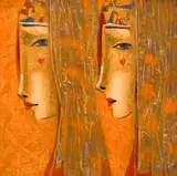 Peter Michev-Pedro, Gemini, oil on canvas