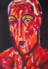 Self-portrait by Genko Genkov, 1997, oil on canvas, sold Mar 2025