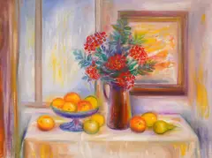 Simeon Nikolov, Interior from the artist's house, 2020, oil on canvas