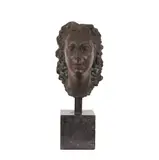 Asen Peikov, Portrait of the Marchesa Emilia Sant' Angelo Peikov (the wife of the artist), 1942, bronze on marble base