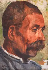 Ivan Mrkvička, Portrait of a Merchant, after 1900, oil on canvas