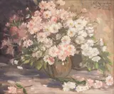 Elisaveta Konsulova-Vazova, Daisies, 1931, oil on canvas