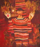 Peter Michev-Pedro, Magician, oil on canvas