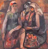 Ivan Filchev, Chattering away, oil on canvas