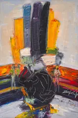 Dimitar Kirov, Bull, 2000s, oil on canvas