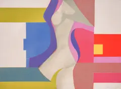 Georgi Daskalov, Abstract figure, lithography