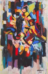 Dimitar Kirov, Portrait in colours, 2004, oil on canvas