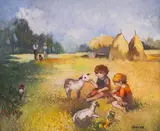 Suli Seferov, Childhood memory, 2008, oil on canvas