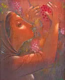 Keazim Issinov, Fertility, oil on canvas