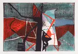 Milko Pavlov, Journey in Blue, 1990, lithography