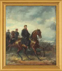 Friedrich Kaiser, Carol I pe frontul de la Plevna, cca. 1880, ulei pe pânză