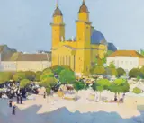 Aurel Popp, Catedrala catolică din Satu Mare, 1913, ulei pe pânză