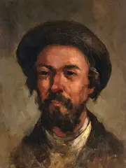 Nicolae Grigorescu, Portret de evreu, cca. 1880, ulei pe lemn