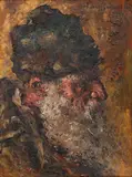 Evreu by Octav Băncilă, anii '20, ulei pe pânză, sold Mar 2025