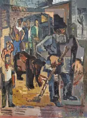 M. H. Maxy, Cu ursu' (III), ulei pe carton
