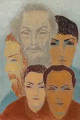 Vârste by János Mattis-Teutsch, 1950-1960, tempera și ulei pe carton subțire, sold Mar 2025