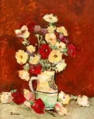 Ștefan Luchian, Ulcior cu tufănele, 1910-1914, ulei pe carton