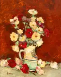 Ștefan Luchian, Ulcior cu tufănele, 1910-1914, ulei pe carton