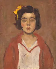 Muza pamfletarului (Studiu) by Nicolae Tonitza, 1930-1931, ulei pe pânză, sold Mar 2025