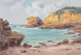 Kimon Loghi, Golf la Biarritz, anii '30, ulei pe pânză