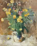 Teodor Harșia, Ulcior cu părăluțe, 1939, ulei pe carton