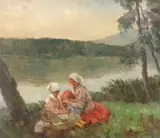 János Czencz, Pe malul lacului
