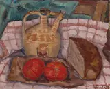 Dumitru Ghiață, Masa țărănească, anii '40, ulei pe carton